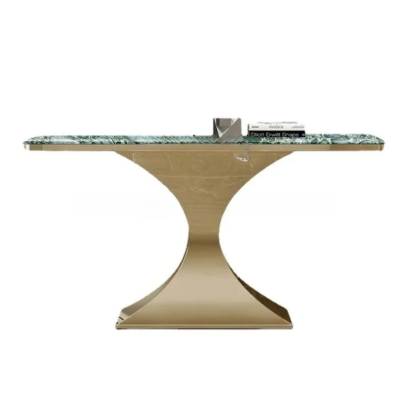 YY-New  Mild Luxury Marble Luxury Stone Console Tables Console