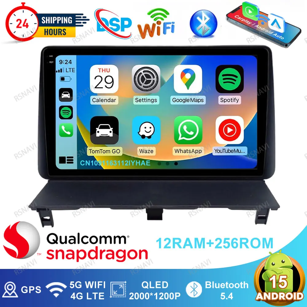 

Автомобильный радиоприемник Android 15 для Peugeot Partner 1 2002-2008 Partner Origin 1 2008-2011, ящик для инструментов W213 Tesla Model Y Nipper Golf 5 H4 Led