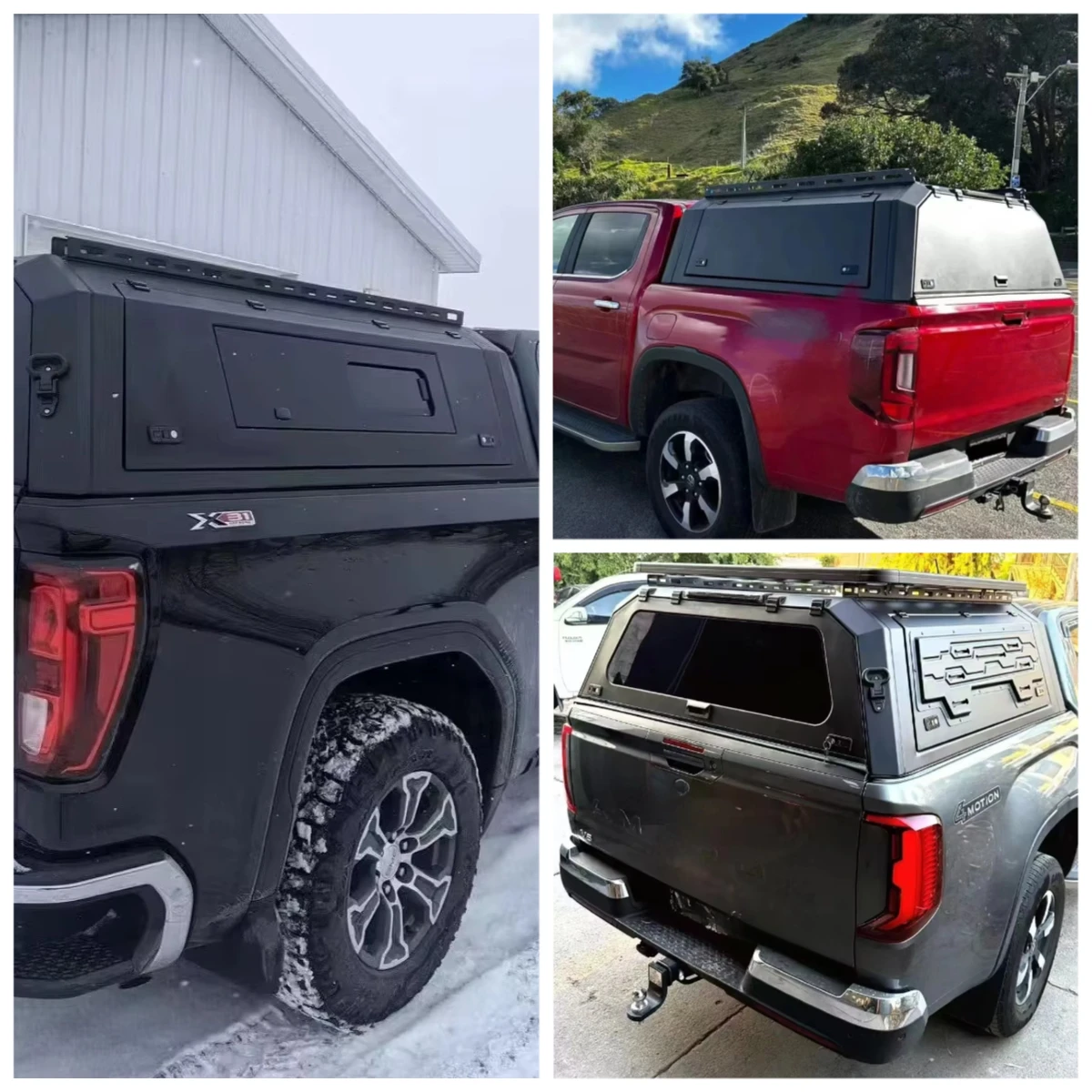 

New Design Aluminium Alloy Hardtop Canopy for F150 Navara Tundra NP300 Pickup Trucks Locking Tailbox Functions