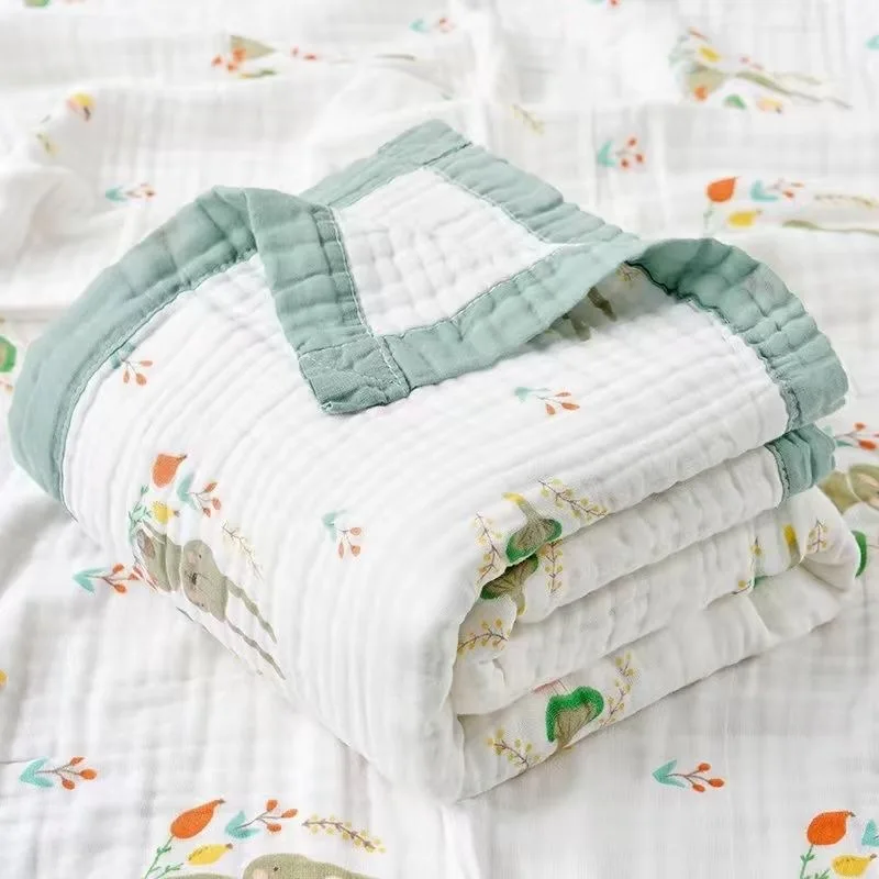 Six layer gauze baby bath towel newborn specific baby absorbent bath towel cotton blanket for boys and girls children's blanket