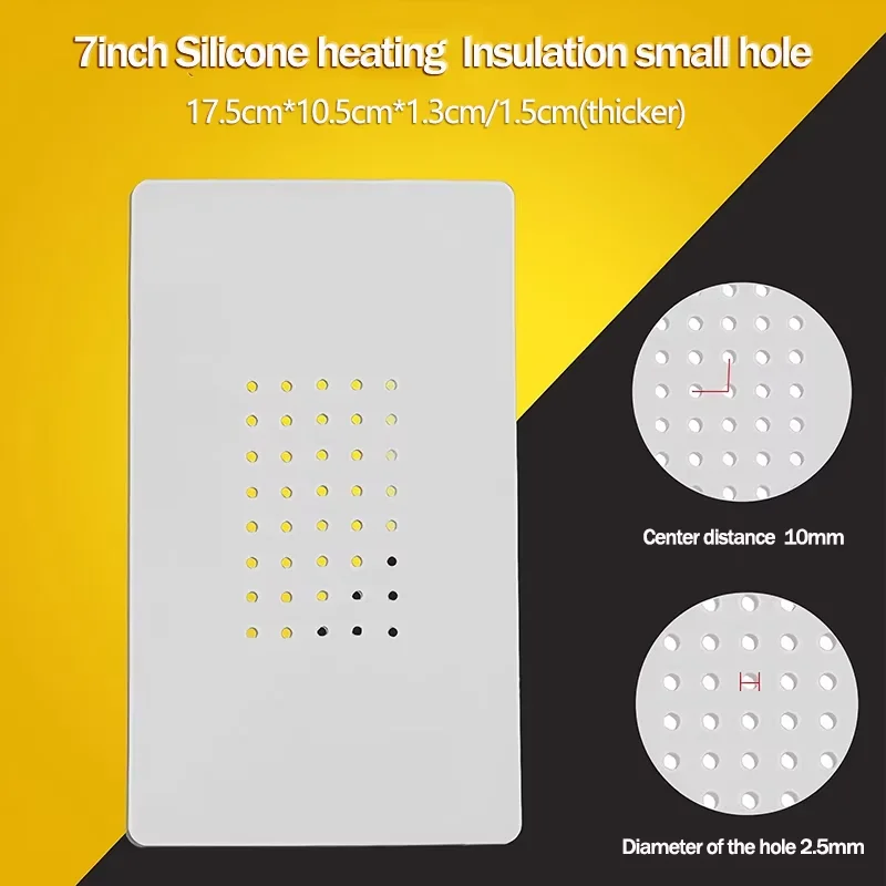 7inch Non-Slip Silicon Rubber Pad Mat For Cellphone LCD Screen Vacuum Suction Separator High Temperature Machine Repair Tool