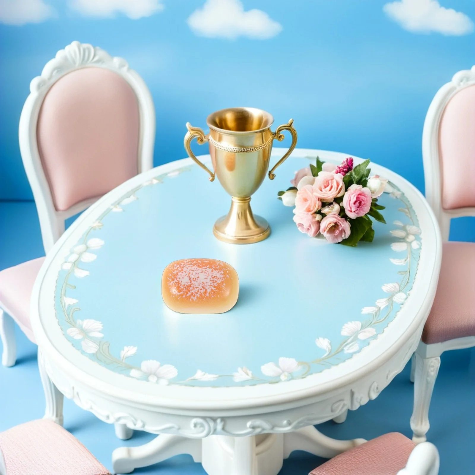 

50Pcs Mini Dessert Decorations Lightweight Portable for Miniature Food Making and Role Playing Games Resin Bakery Bread