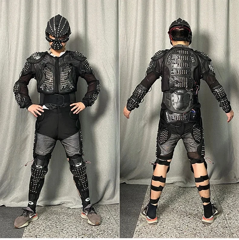 Vêtements LED Shoous pour Homme, Armure Lumineuse, Casque de Crâne, Spectacle de brevsur Scène, Habillage de Robot