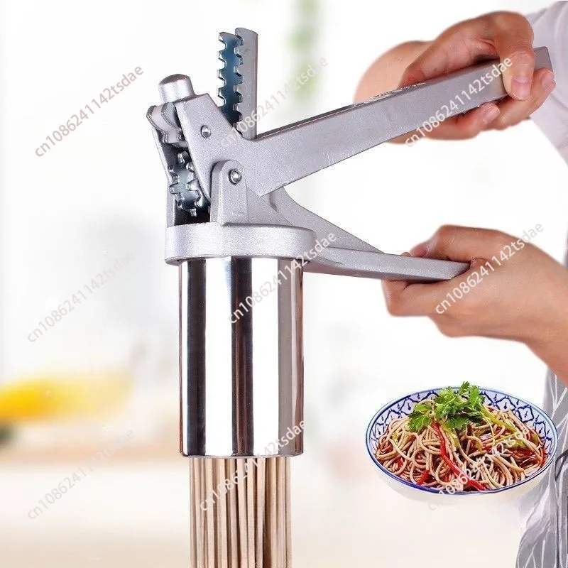 Prensa Manual de Macarrão Doméstica com 7 Modos, Ferramenta para Fazer Macarrão Sólido e Oco