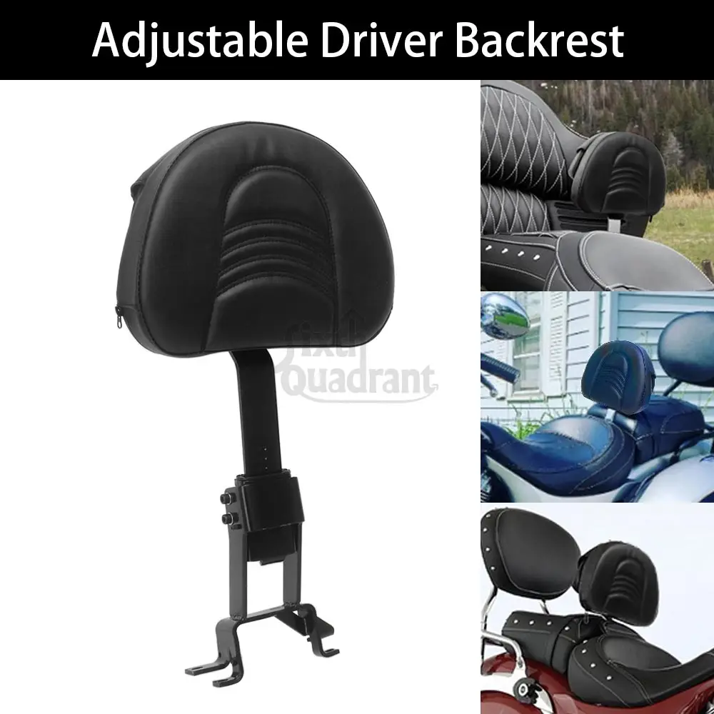 

Регулируемая спинка мотоцикла, подключаемая подставка для сиденья водителя, комплект аксессуаров для Indian Chief Roadmaster Chieftain Springfield 2014-Up