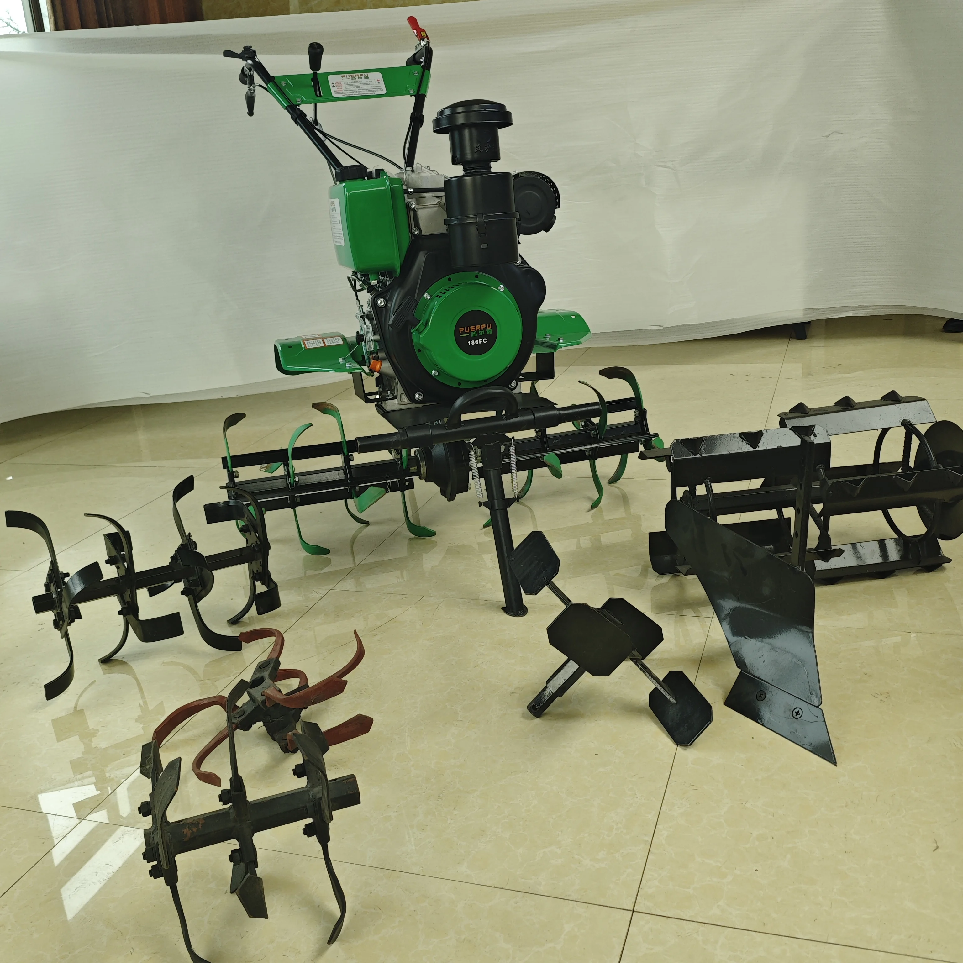 

6.5KW 9HP PRFPT-186 Diesel Cultivator Tiller Multi-Function Agricultural Machine Rotary Tiller