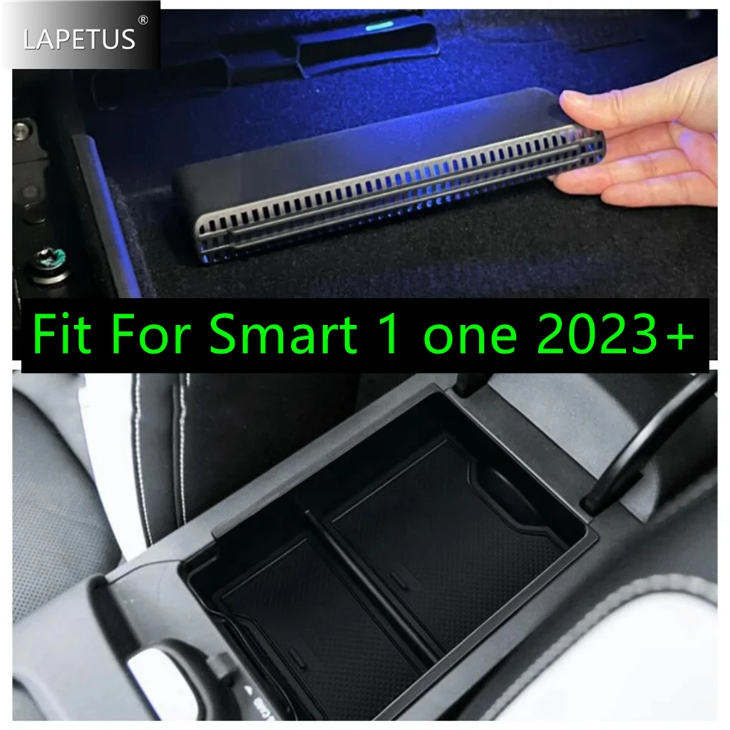 

Fit For Smart 1 One 2023 2024 Armrest Storage Box / Seat Under Below Air Condition Outlet Vent Cover Black Exterior Accessories