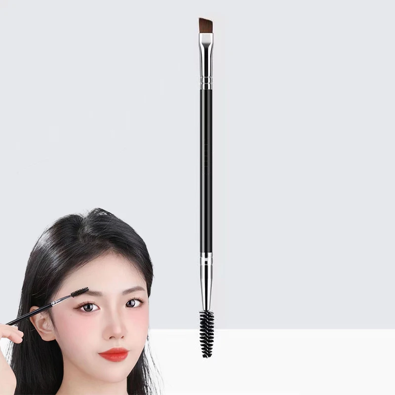 Curl Spiral Brush Angled Brow Powder Brushes Double-ended Eyebrow Eyeliner Brush For Women Makeup Tools Eyelashes Brush Lash