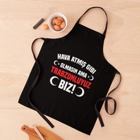 Trabzonlu 61 Türkiye Turkey Trabzon Karadeniz Apron Kitchens For Men professional hairdresser Apron