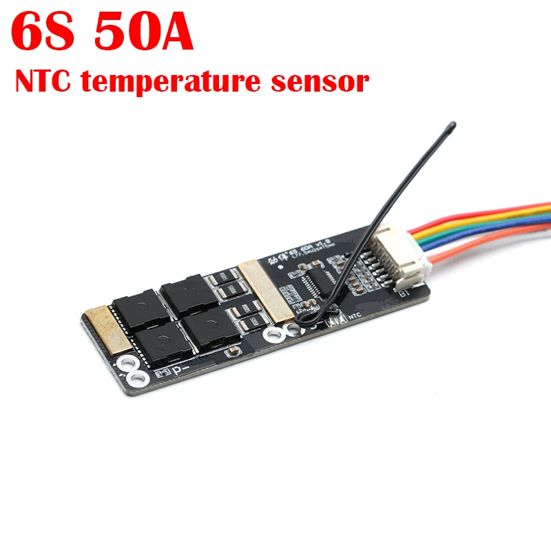 Imagem -03 - Placa de Proteção da Bateria do Lítio Sensor de Ntc para a Arruela Elétrica Broca do Carro Li-íon 6s 7s 10s 30a 40a 50a 24v 25.2v 29.4v 36v Bms