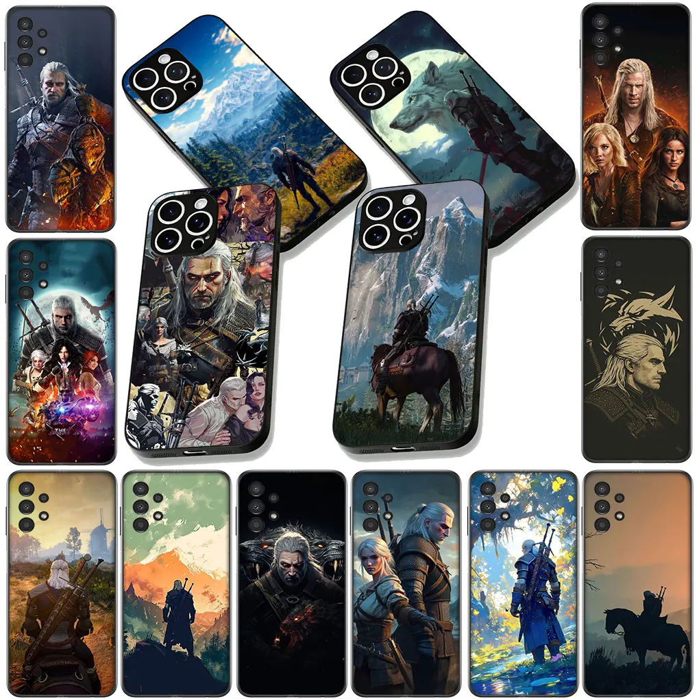Мягкий чехол Game W-Witchers-Poster для OPPO A38 A18 A17 A40 A60 A80 A16 A78 A79 A54 A58 A57 4G 5G, чехол для телефона
