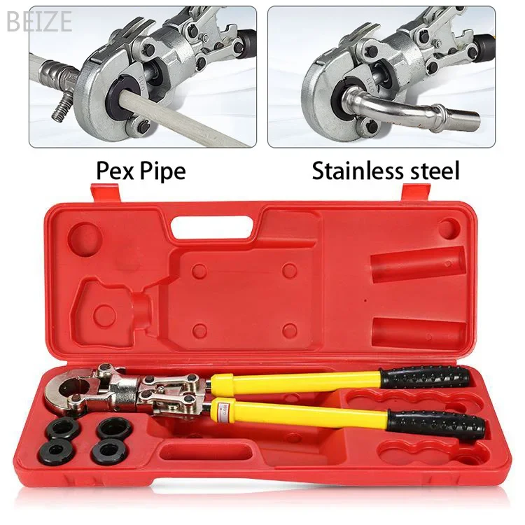 Multi- Functional Pex Pipe Crimping Tools Cable Crimping Tool CW-1632 with U, TH, M dies