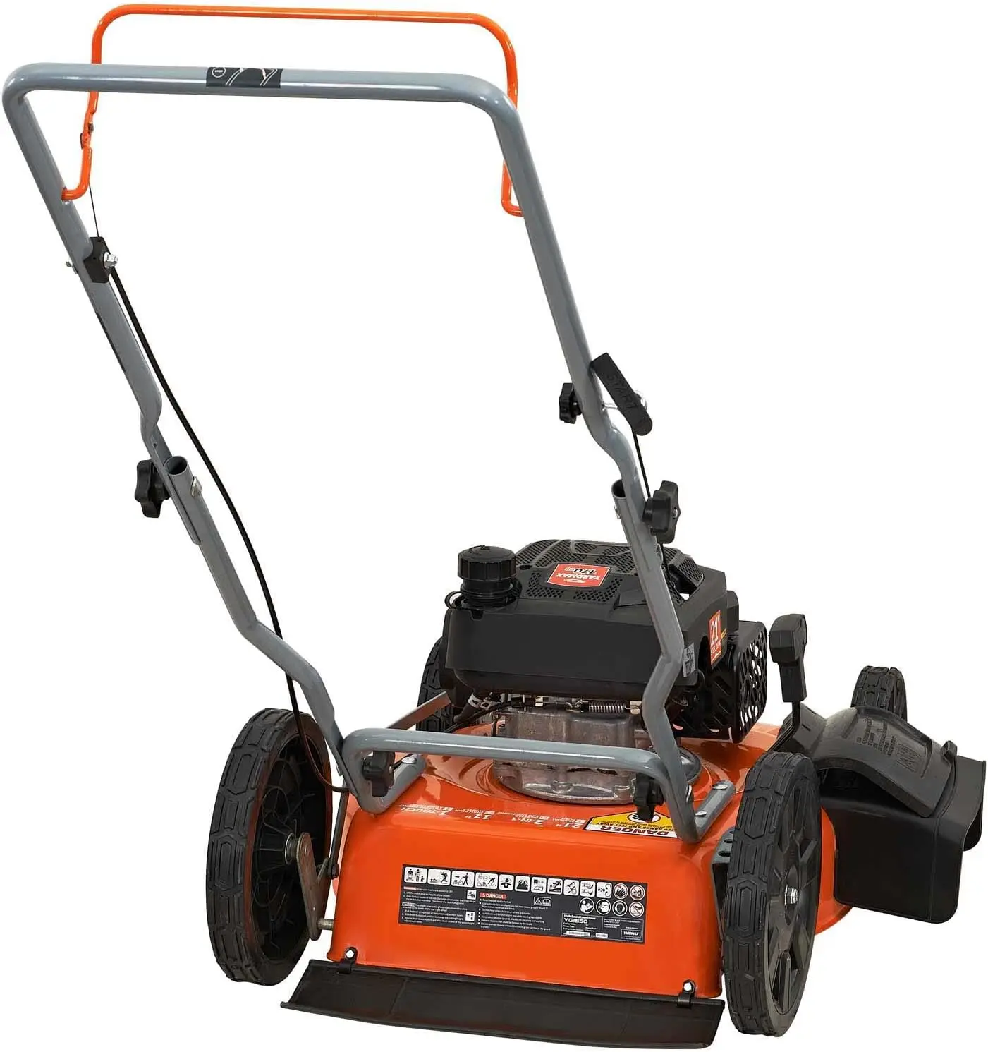21 in. 170cc 2-in-1 Gas Walk Behind Push Lawn Mower with High Rear Wheels image 4