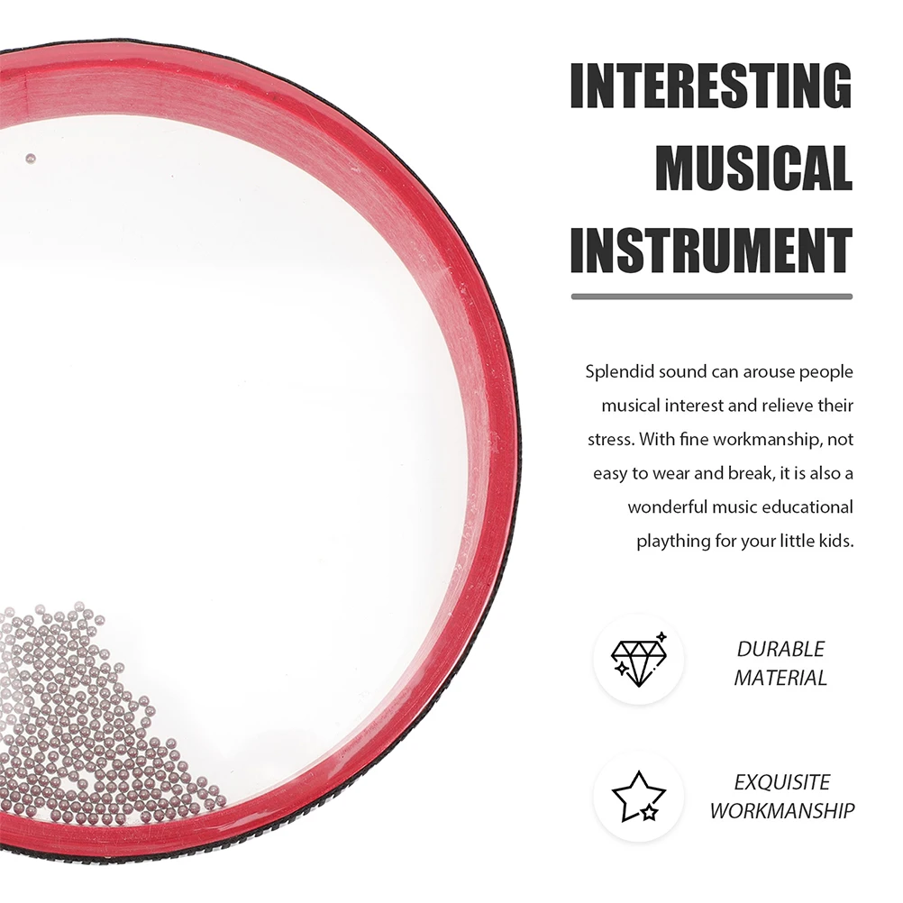 

Ocean Wave Bead Drum Hand Percussion Musical Instrument Educational Tool for Children Interactive Play Drum Kids Educational Toy