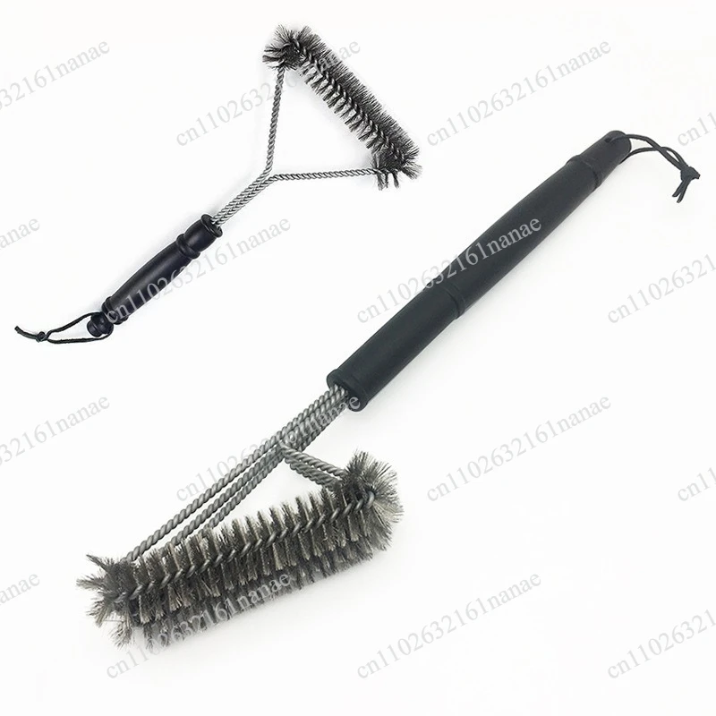 Three-head BBQ Cleaning Brush Oven Grill Cleaning Brush Wire Bbq Tools 5 of them
