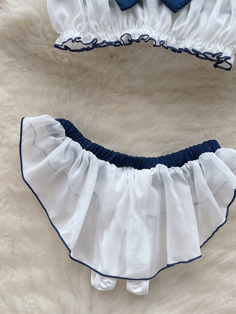 Conjuntos de dos piezas para mujer, Top corto sin mangas con cuello marinero y minipantalones cortos Vintage Y2k, pantalones rosas, conjunto de ropa Vintage de los años 2000