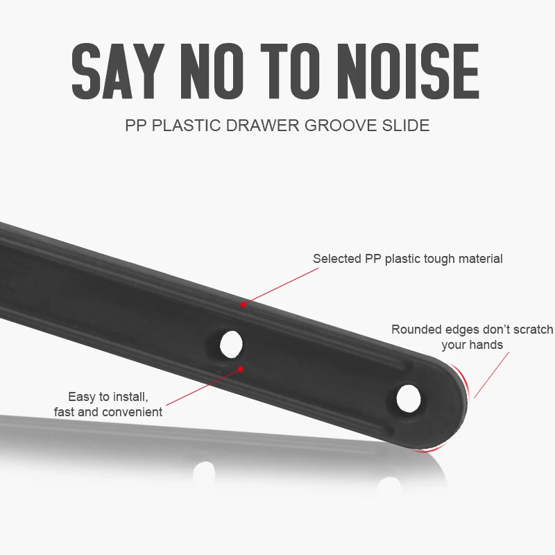 Drawer Runners Plastic Drawer Track Guide Plastic Drawer Runners 295mm With Screws