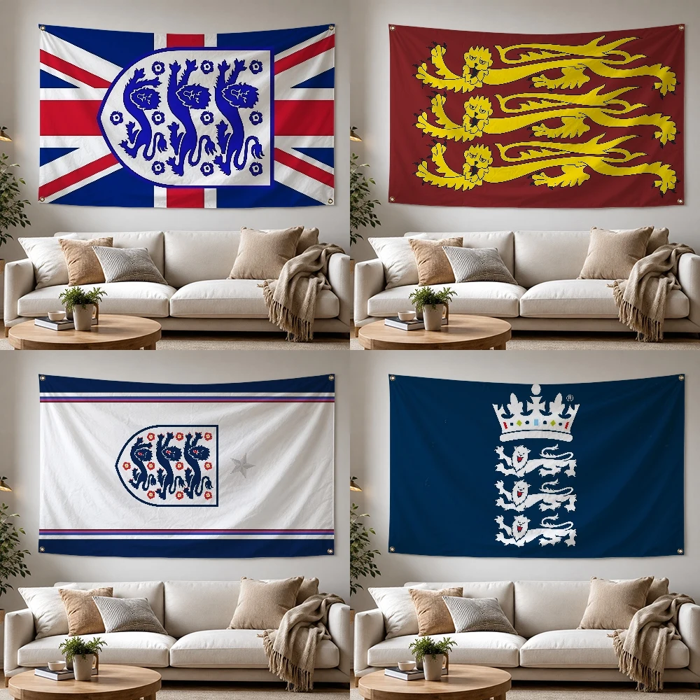 Plantagenet  Three Lions logo Outdoor Flag for Home Camping Party Club Decor Garden Yard Wall Hanging Banner