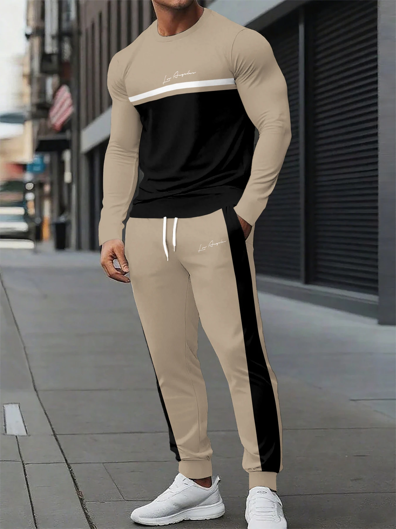 

Summer hot-selling men's suit Casual and fashionable letter-printed outdoor streetwear