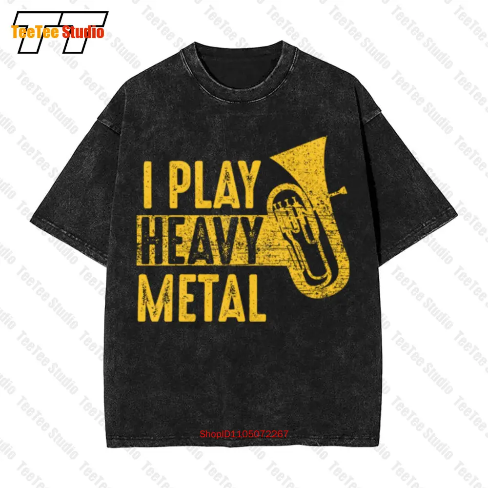 

Винтажная футболка большого размера I Play Heavy Metal Saxhorn Player XEYX