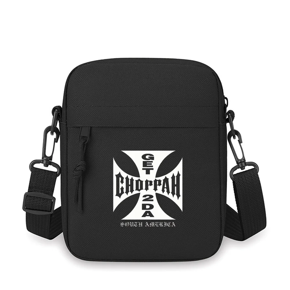 

Choppah Get 2 Da South America Men Crossbody Bag Single Shoulder Women Cartoon Anime Film Printing Design Unisex