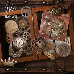 JIANWU 30 Sheets Baroque Objects Series Vintage Material Decor Sticker Creative DIY Journal Collage Scrapbooking Stationery