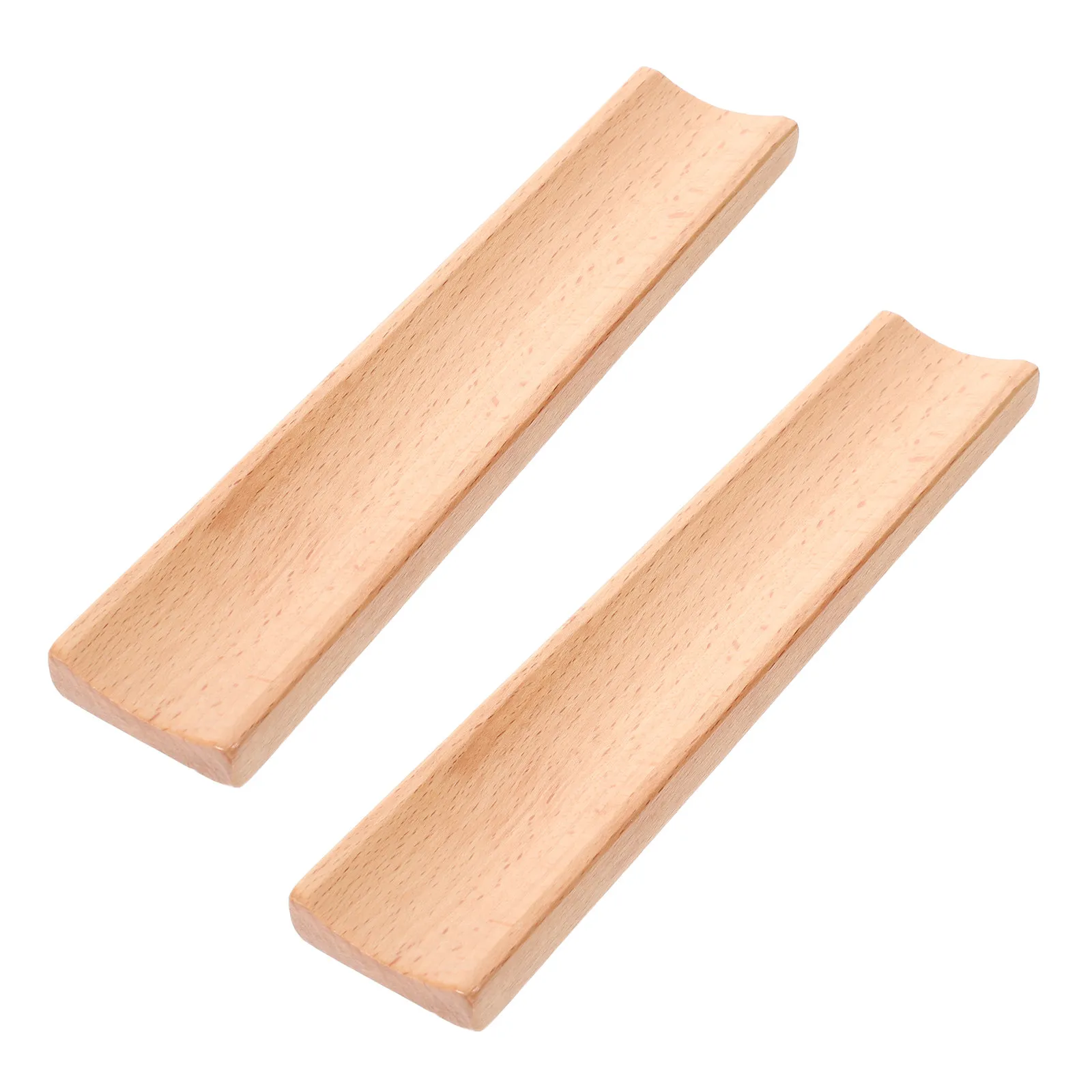 

2Pcs Wood Rolling Pin Holder Stand Antiroll Rack Kitchen Utensils Organizer Pastry Roller Display Baking Supplies Storage