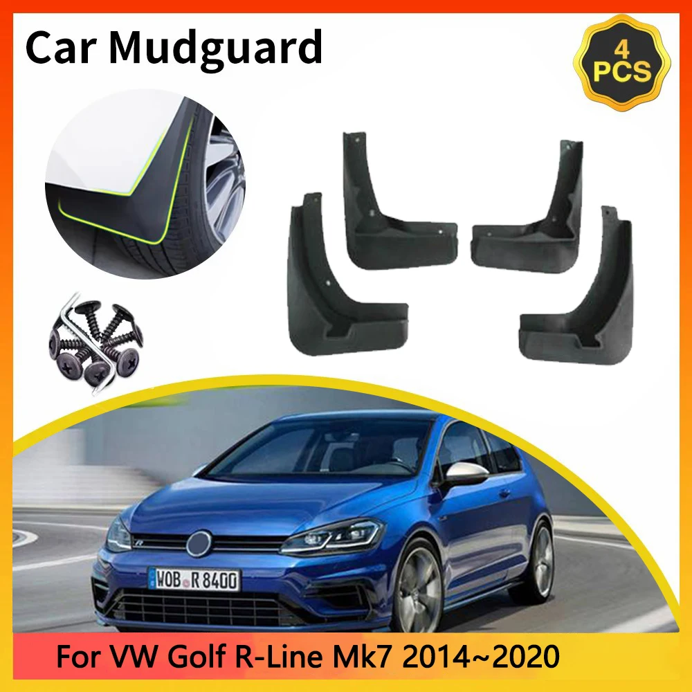 

For Volkswagen VW Golf R-Line Mk7 2014~2020 2015 Car Mudguards Mudflap Mudguard Splash Guards Mud Flaps Fender accessories Parts