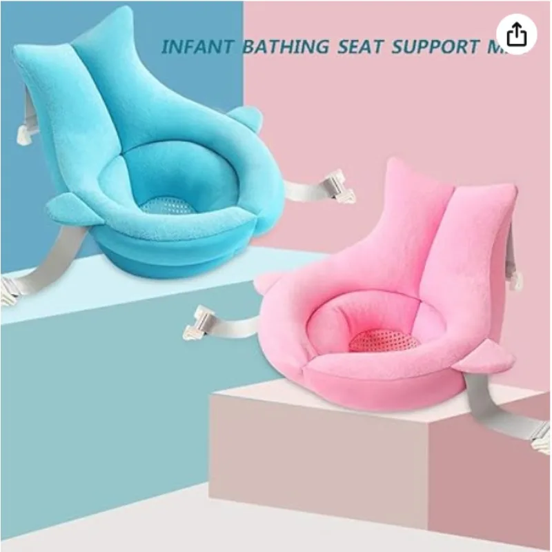 Adjustable Baby Bath Sling & Support Net,Soft Mesh Newborn Bathtub Seat, Non-Slip Suspension Shower Pad for Sink /Tub, Portable