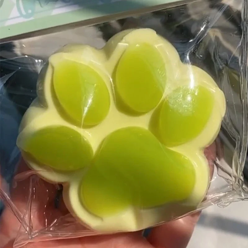Cat Paw Mochi Taba Squishy Fidget Toy Cute Cat Paws Toys Slow Rebound Decompression Toy Reduce Stress Kids Toys Gifts ﻿