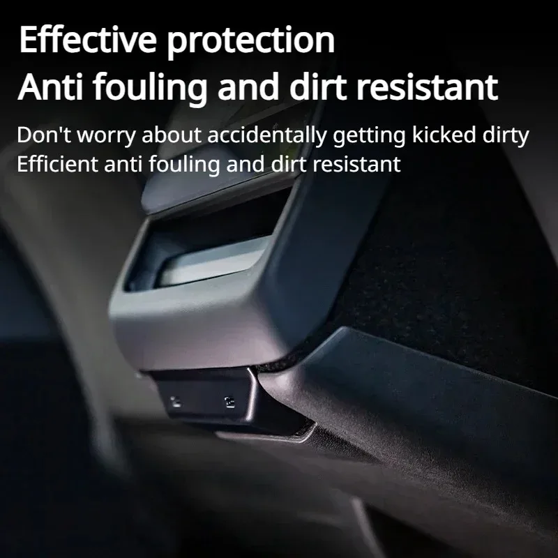 Boîte d'accoudoir Central pour siège arrière, coussinets Anti-coup de pied pour enfant, pour Tesla modèle 3 + modèle Y Juniper 2025, housse de Protection Anti-salissure et Anti-coup de pied