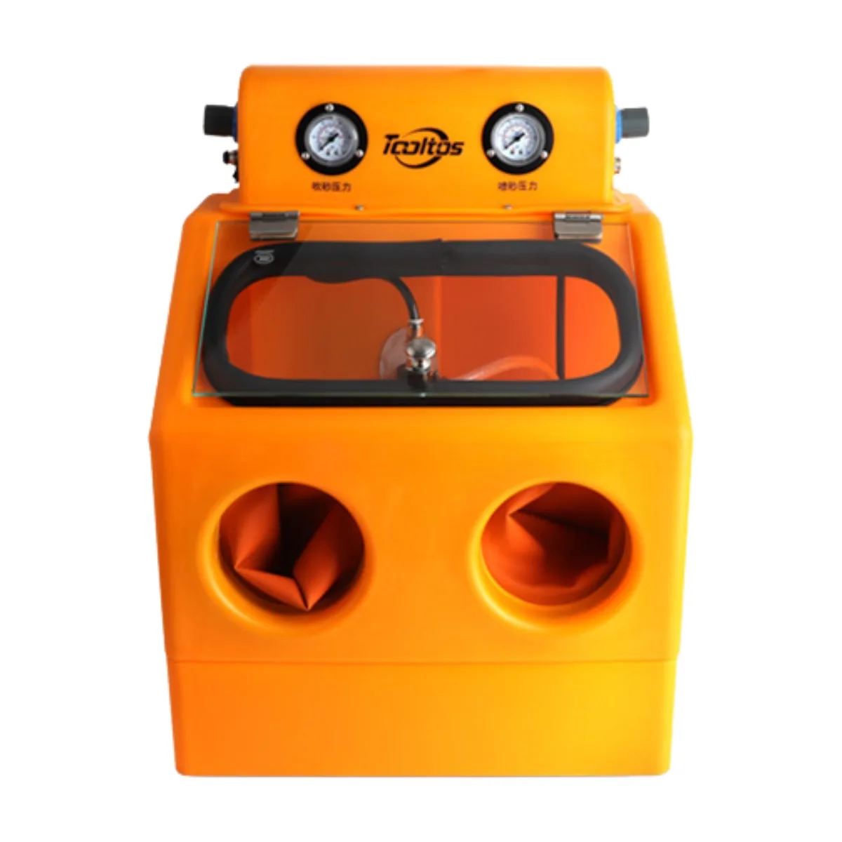 

Шкаф для влажной/сухой пескоструйной обработки PS-8 с ножной педалью | Светодиодный светильник мощностью 8 Вт и двойной | для матовых украшений, металла, полировального оборудования