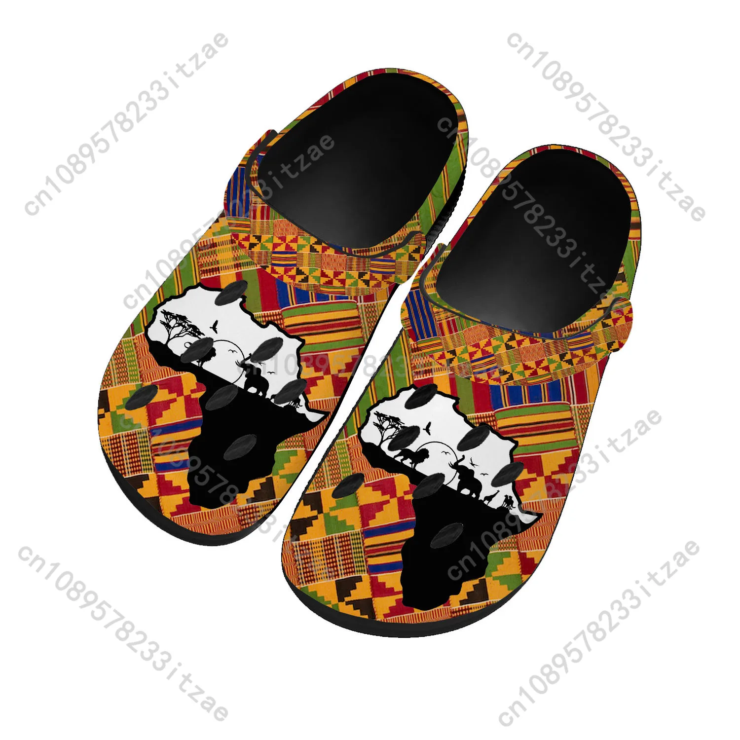 Afrikaanse Etnische Cultuur Design Home Klomp Mannen Vrouwen Jeugdjongen Meisje Sandalen Schoenen Tuin Custom Ademende Schoen Strandgat Slippers