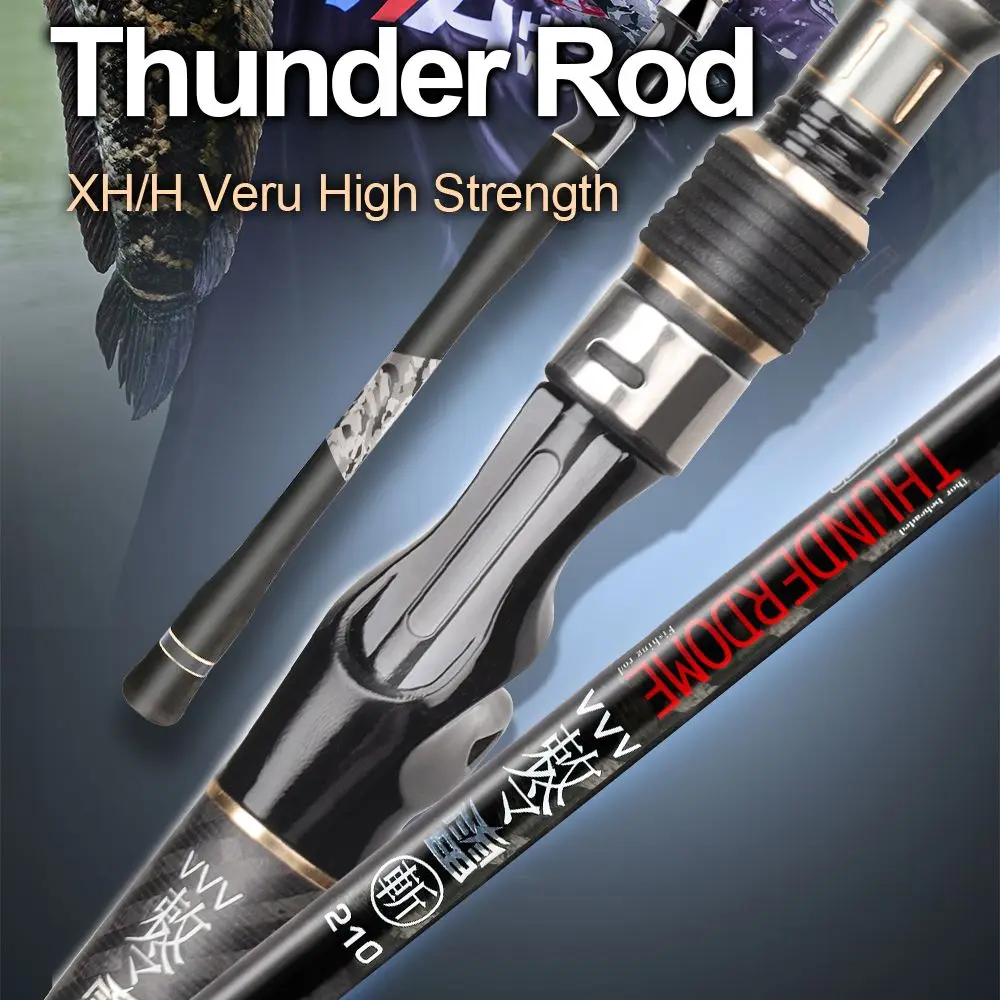 Histar Thunder High Strength 2.1m To 2.4m Crossline Carbon Made Fast Action Hybrid Tips High Strength Caster Fishing Rod