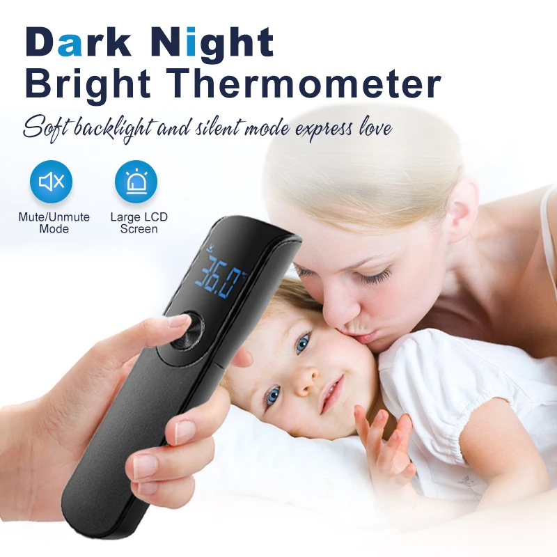 AiQUE Digitale contactloze thermometer Infraroodthermometer Voorhoofd Oor medische Termometro Lichaamskoorts Baby-/volwassenentemperatuur