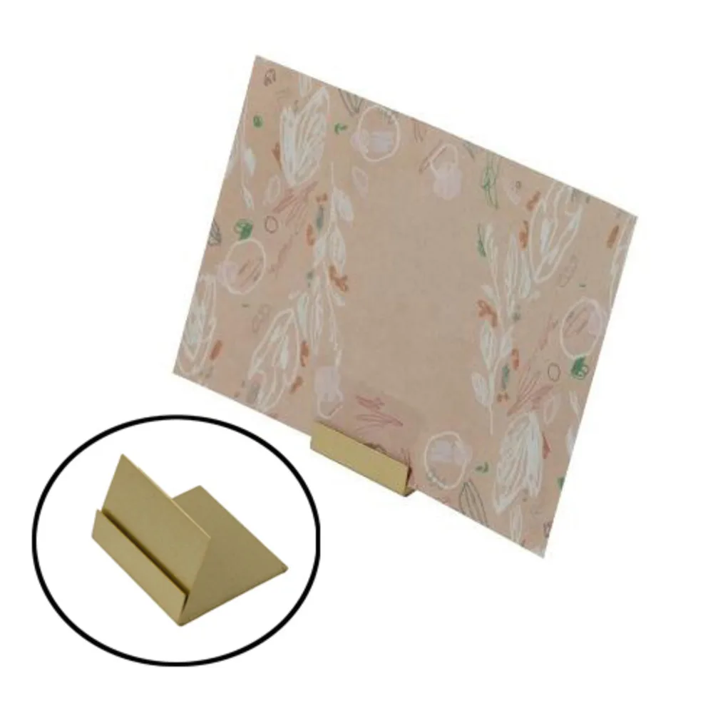 Place Card Holders Copper Table Number Stands Wedding Sign Elegant Message Name L Slant Display Stand image 2