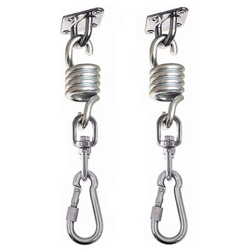 

2Pcs Swivel Hooks For Hammock Swing Chairs Stainless Steel Hanging Seat Accessories Kit For Ceiling/Indoor/Outdoor Retail