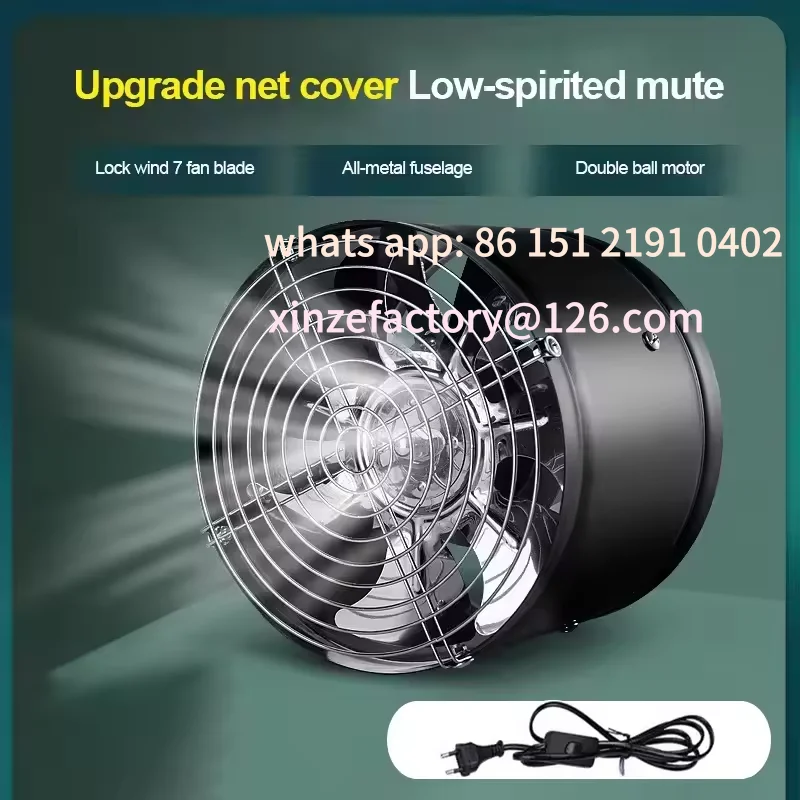 

Customizable 4''6'' 220V Metal Duct Exhaust Fan Air Ventilator Pipe Ventilation Extractor Fan for Bathroom Toilet Wall Mount Ins