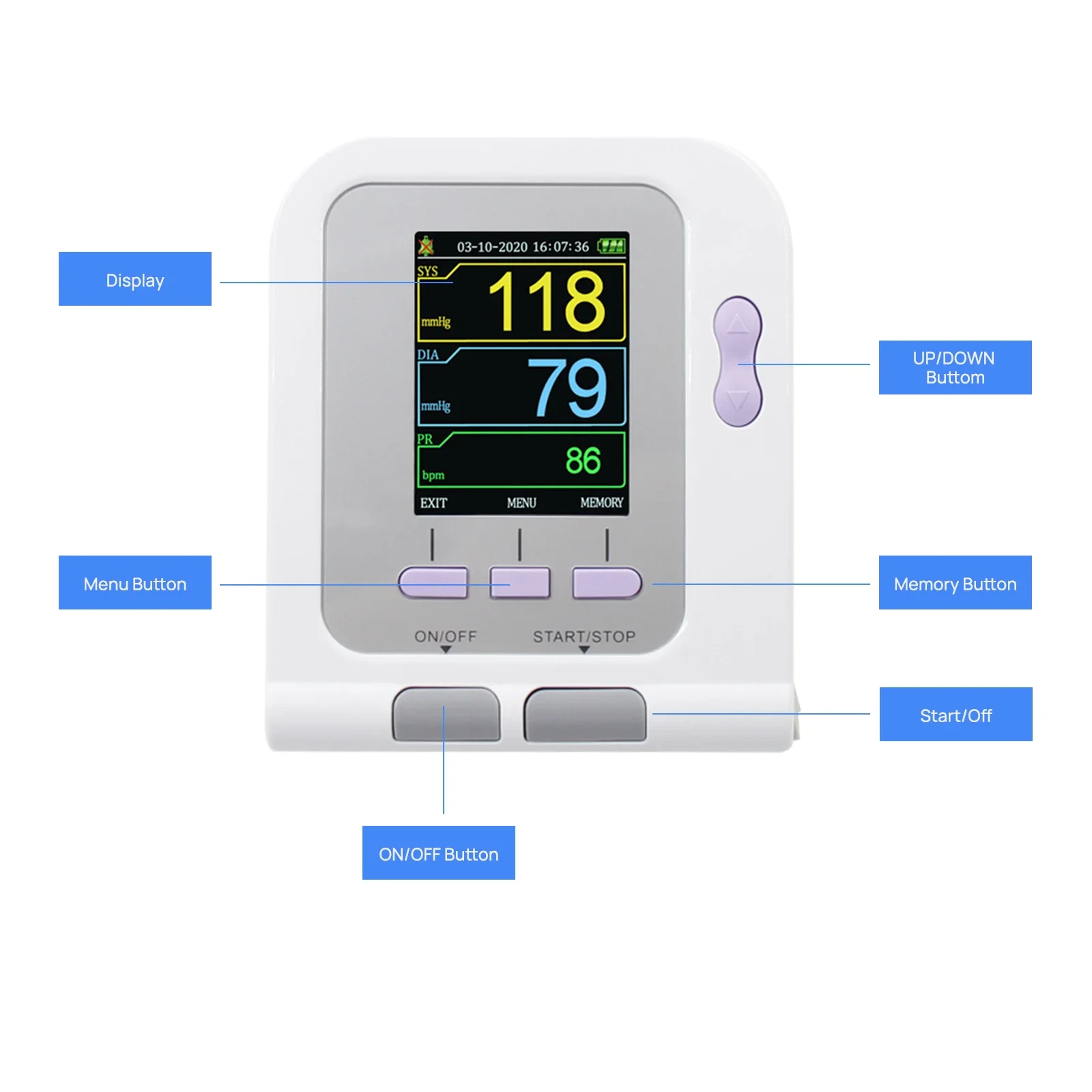 08A-VET Automatic   Pressure   for Veterinary Use Gauge Holter Machine
