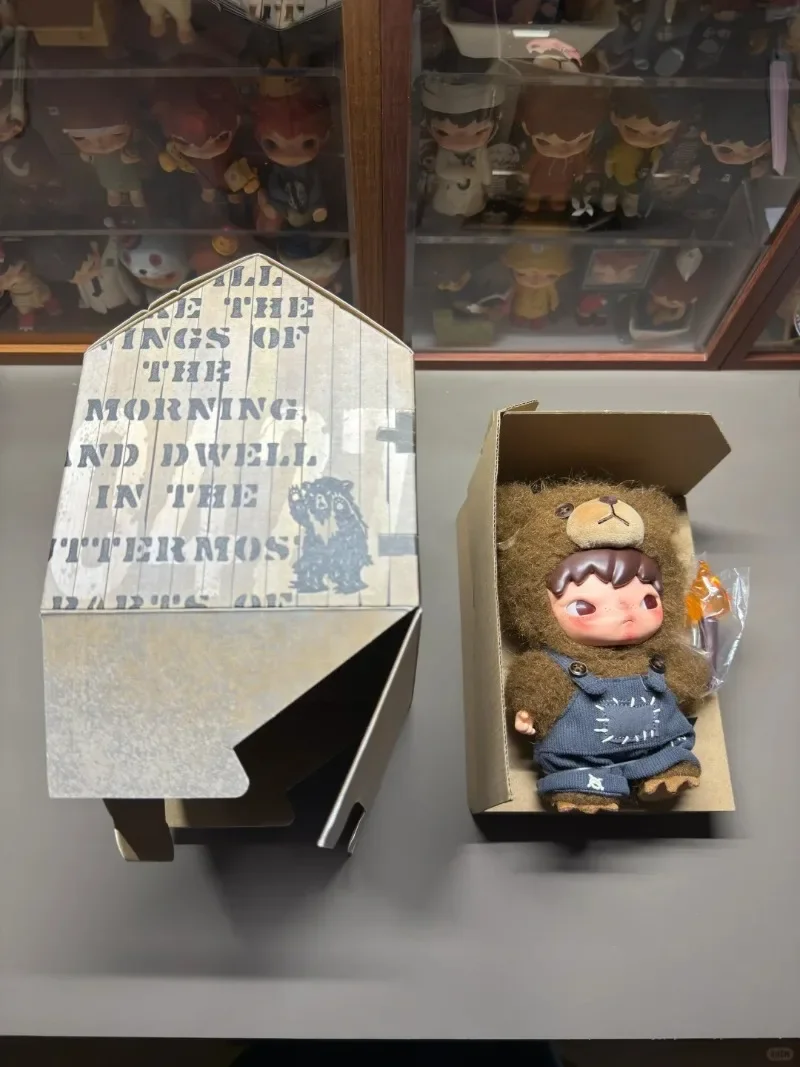 

POPMART оригинальный новый продукт Hirono Living Wild Fight for Joy, милый подарок на день рождения-сюрприз для вас, которая любит коллекционирование на складе