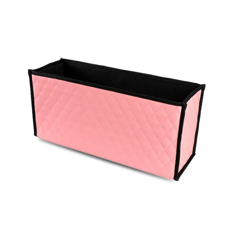 

Автомобильный ящик для хранения Mini EV, кожаный Многофункциональный складной ящик для хранения в багажнике с закаленной черной внутренней стенкой