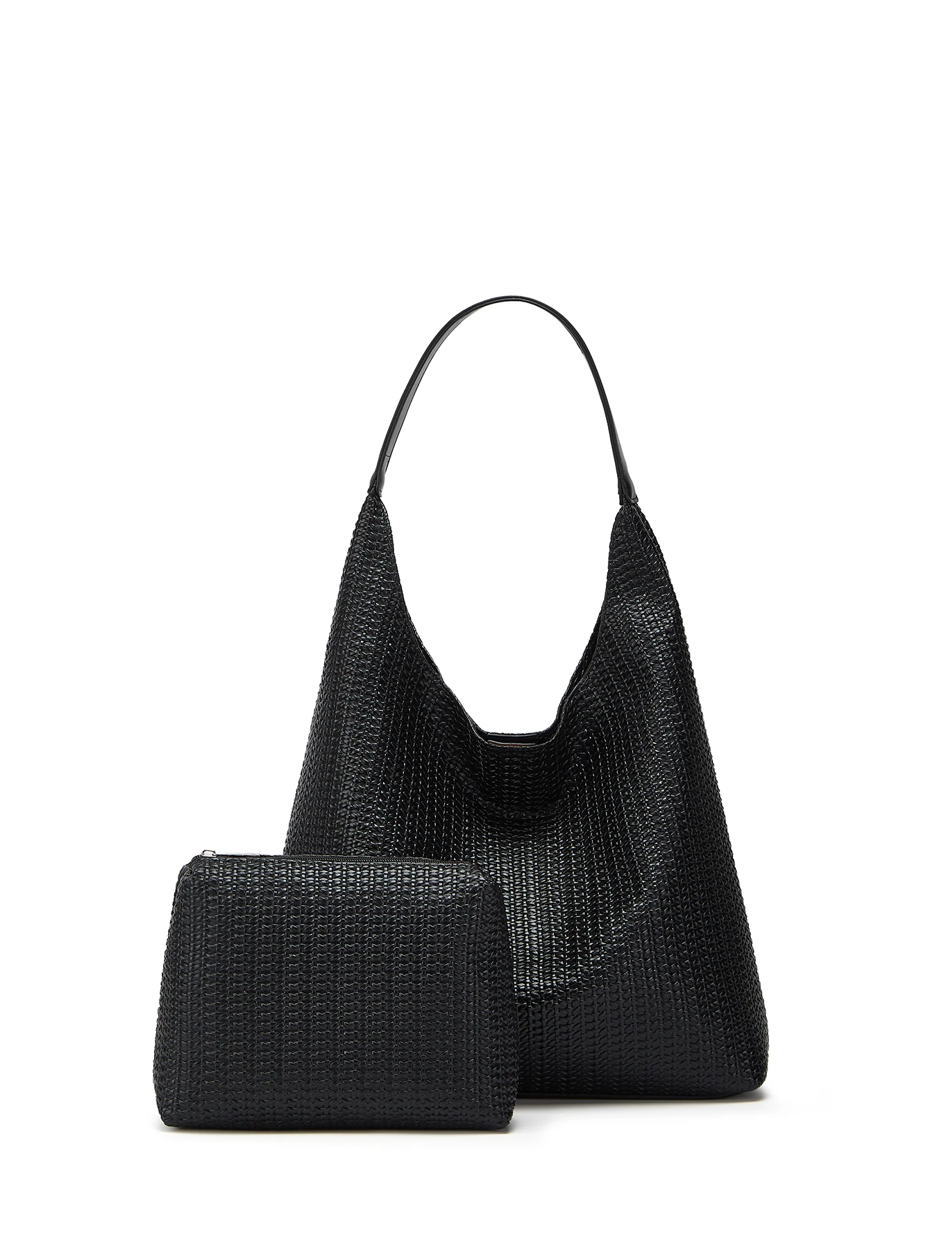 Bolso de mano minimalista de gran capacidad para mujer de 2 piezas de nuevo estilo: diseño moderno, versátil y de un solo hombro