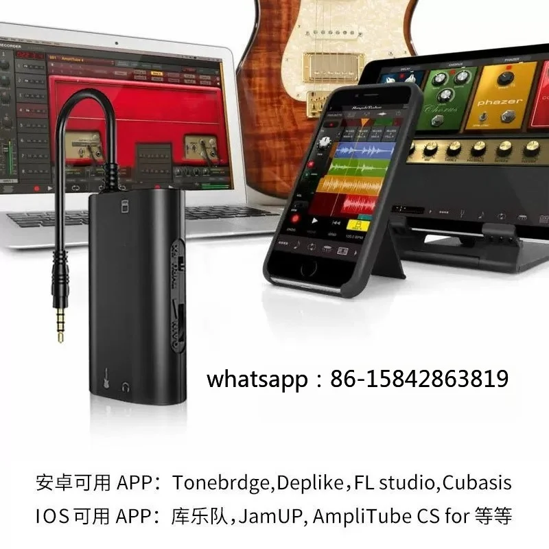 HD2 HD-X Electric Guitar Bass Interface Effects Mobile Phone Internal Recording Arrangement Sound Card