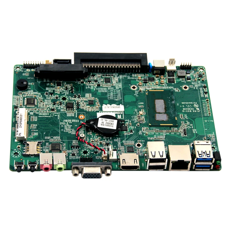 4K display output OPS computer motherboard with 2*DDR3 SODIMM 204 Socket support DC12-19V power supply