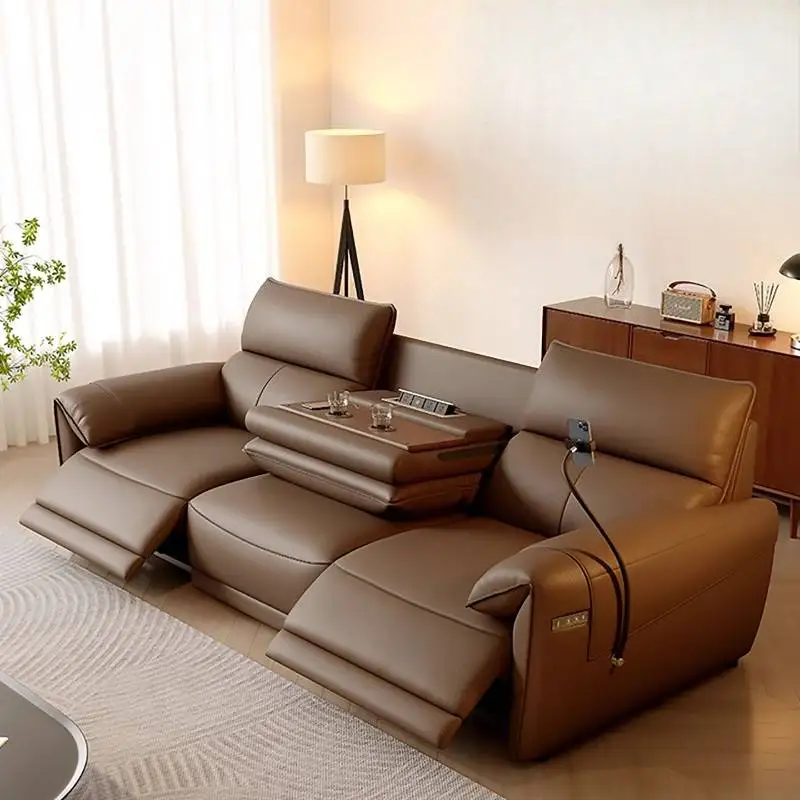 

Brown Design Electric Recliner Sofas Wood Cheap Nordic Single Living Room Sofas Modern Italian Woonkamerbanken Furniture