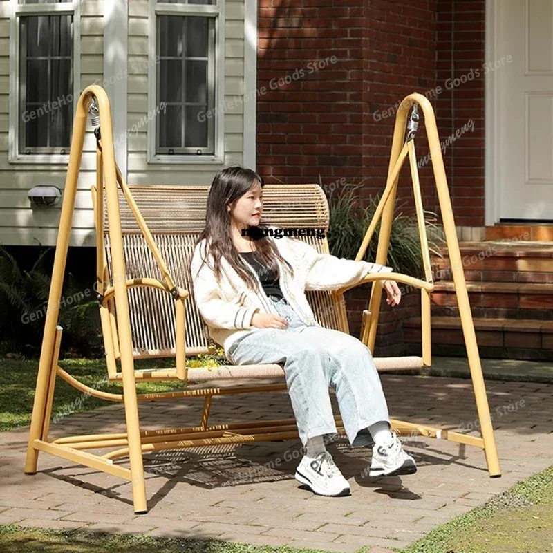 Retro Hanging Chair Patio Swings Garden Rocking Suspended Garden Patio Swings Hammock Shaking Outdoor Furniture