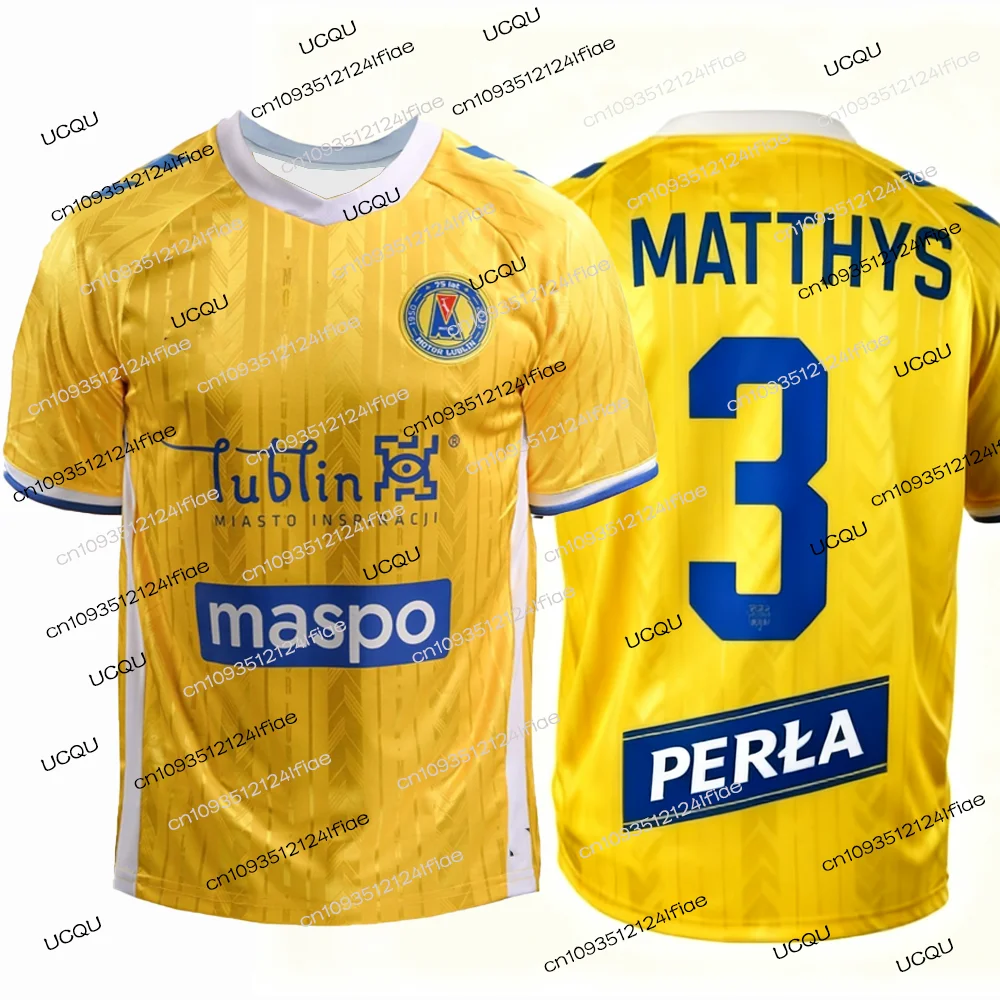 2026 New Polish  Motor Lublin Football Match Jersey T-shirt, Ivo Rodrigues Football Jersey Special football jersey kit for fans