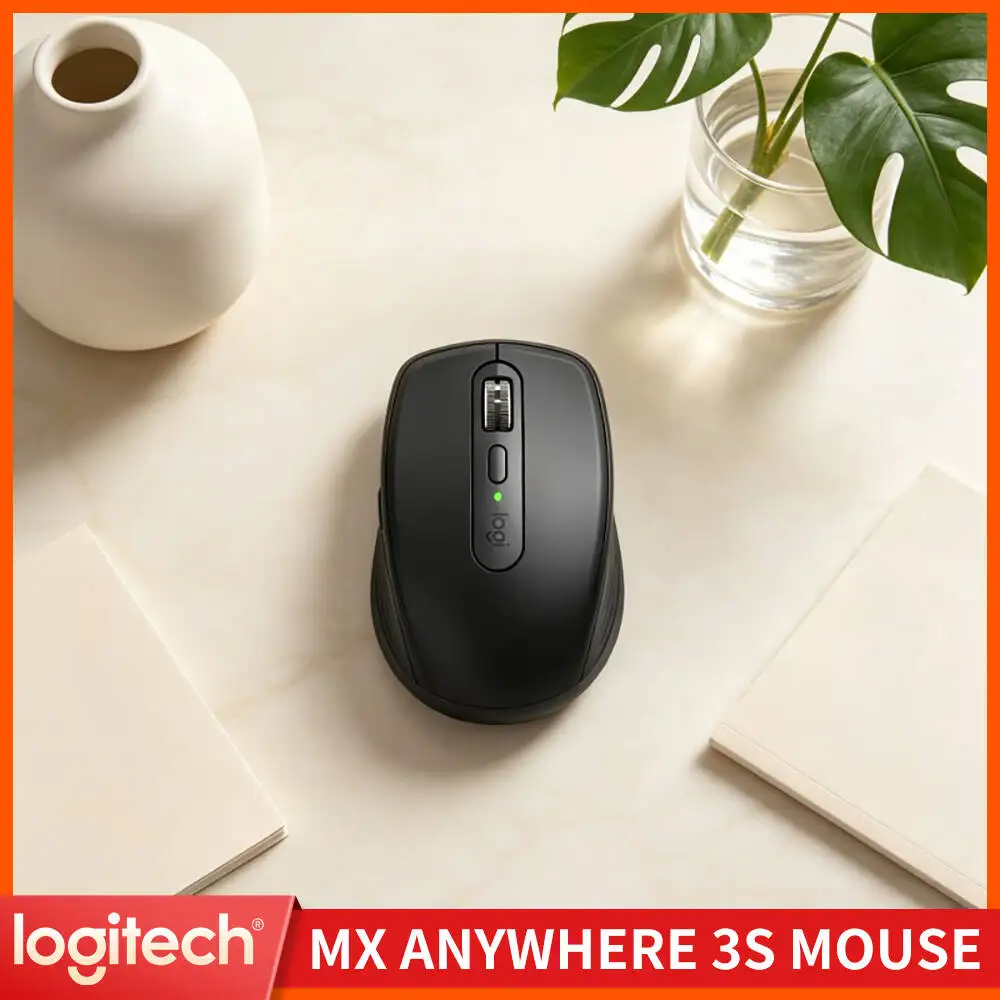 

Pro MX Anywhere 3S - 8000 DPI, MagSpeed Scroll, 3-Device Sync, Perfect for cafe Manager & Remote Office Work