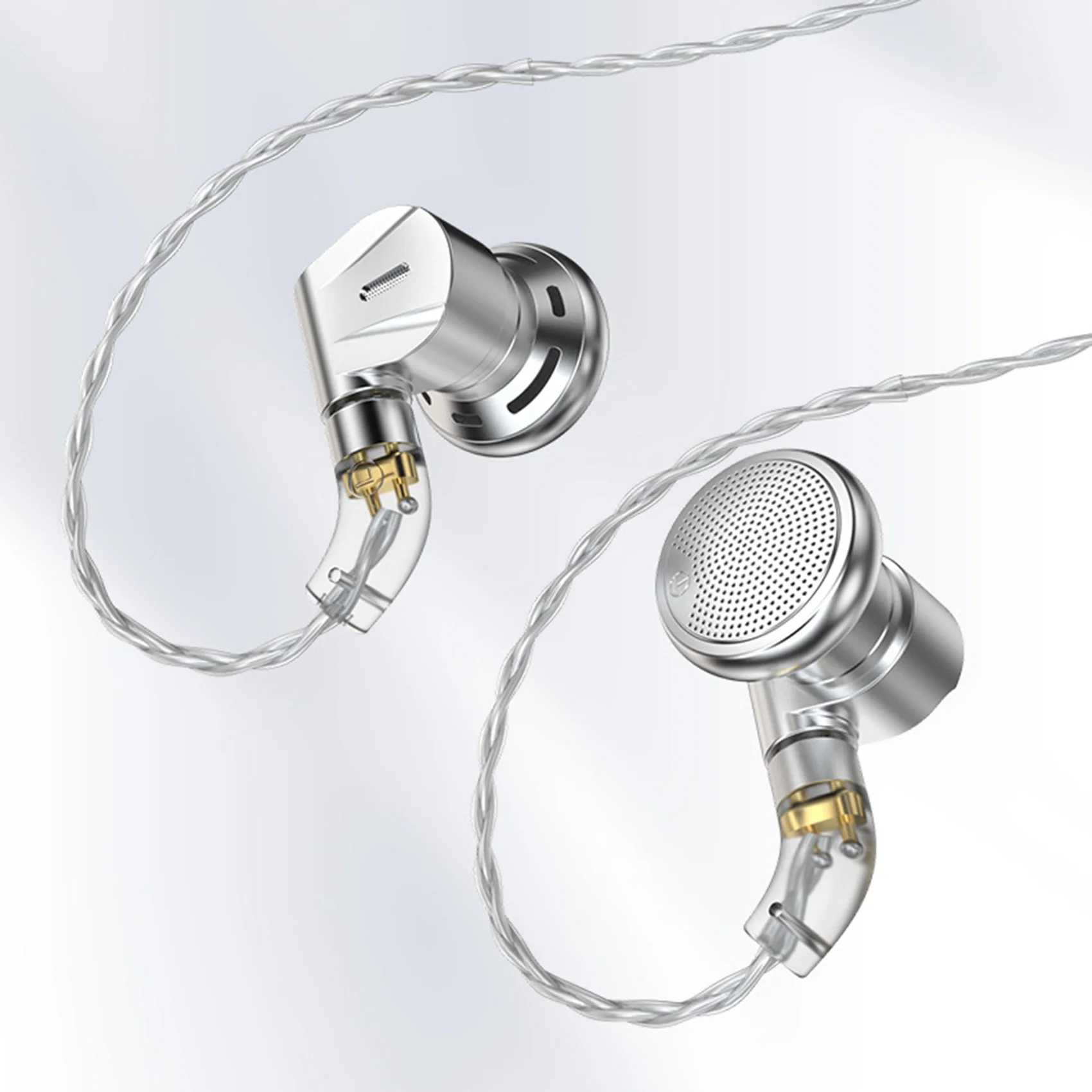 AA80  EMX 14.2Mm Dynamic Headphones HIFI Audiophile-Grade 2PIN -Plated Diaphragm Unit Noise-Cancelling Headphones