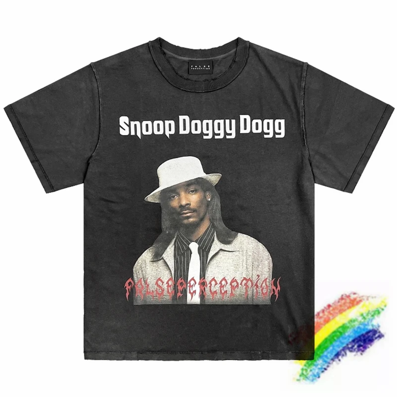 

Черная футболка с принтом рэп-художника для мужчин и женщин 1:1, футболка унисекс лучшего качества, футболки